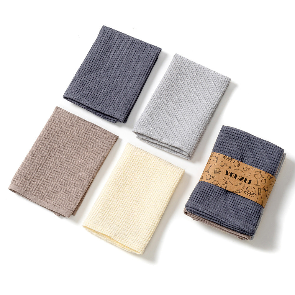 Yeuzli Waffle Weave Cotton Hand Towels